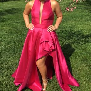 Hot Pink Sherri Hill Prom Dress- With Pockets!